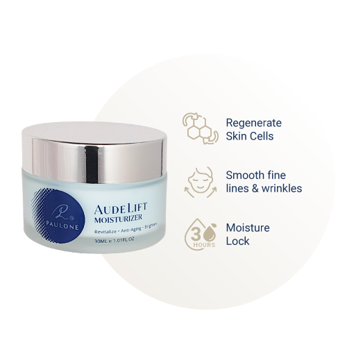 With 30 hours moisture lock and dual peptides, PAULONE AudeLift Moisturizer helps regenerate skin cells to smooth fine lines and wrinkles.